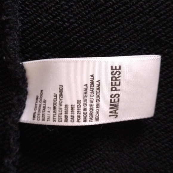 Standard James Perse French Terry Cloth Knit Jacket/ Cardigan Size 2 - Picture 4 of 5